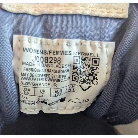 Merrell Clover Tech Sneaker, white and blue, Woman's Everyday Sneaker Size 9.5 - Picture 10 of 10